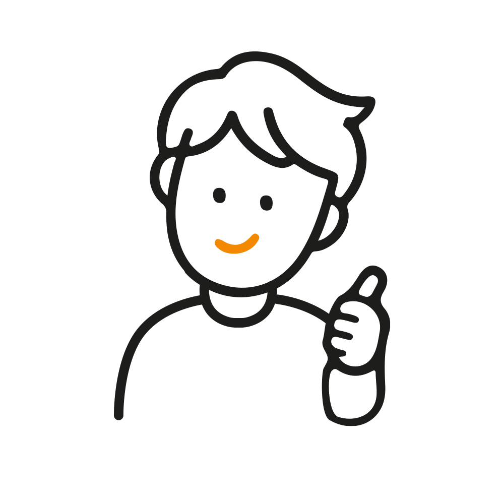 Uśmiechnięta twarz osoby. 